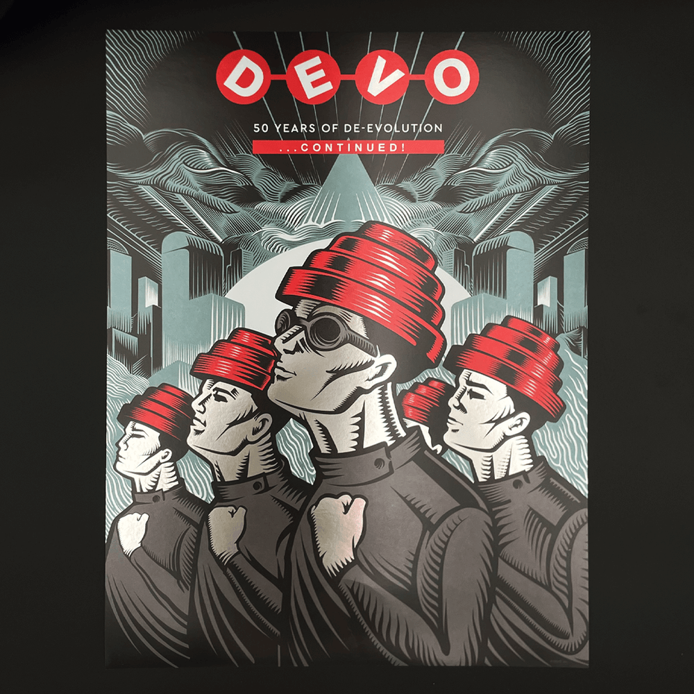 Devo - 50 Years of Devolution Reflective Tour Poster