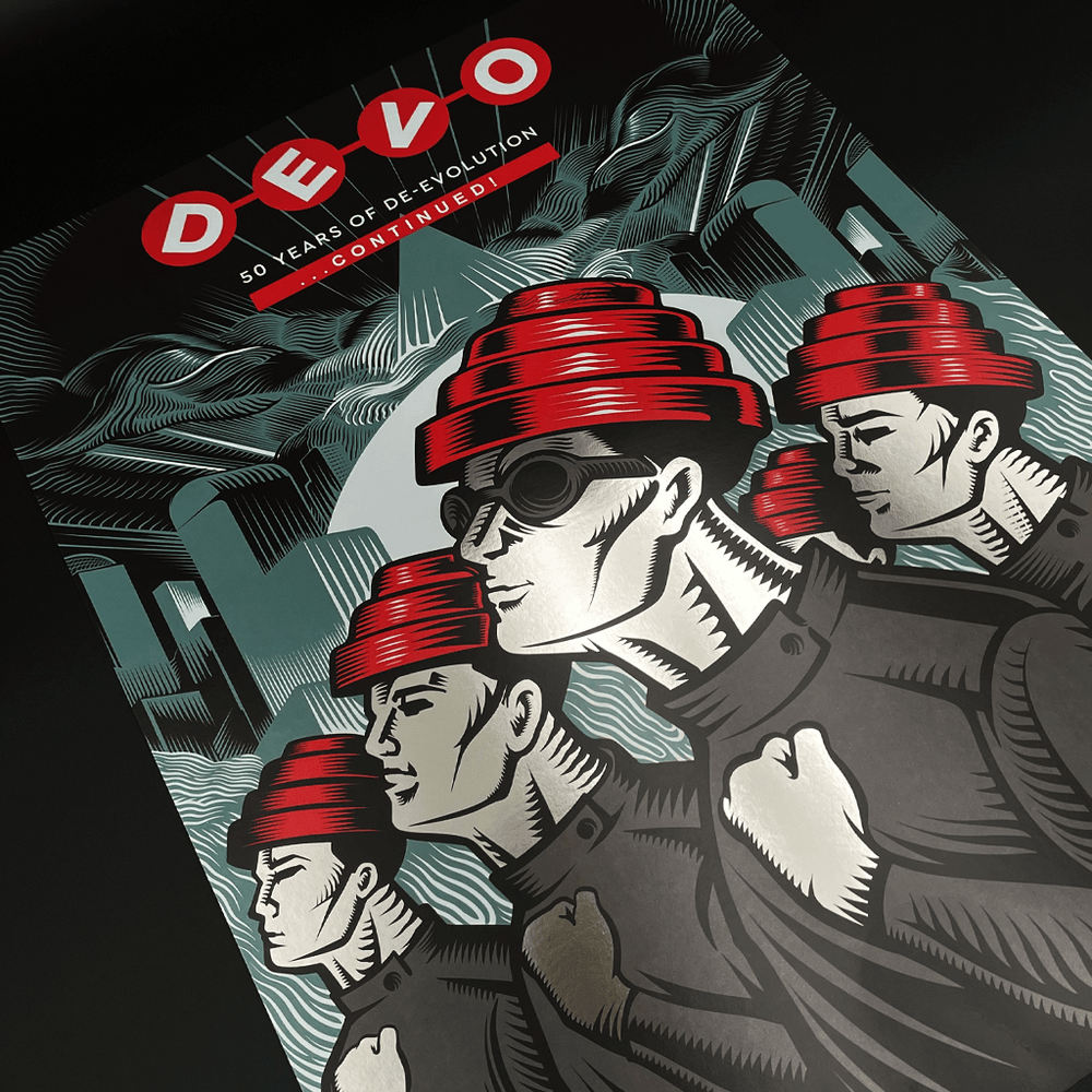 Devo - 50 Years of Devolution Reflective Tour Poster