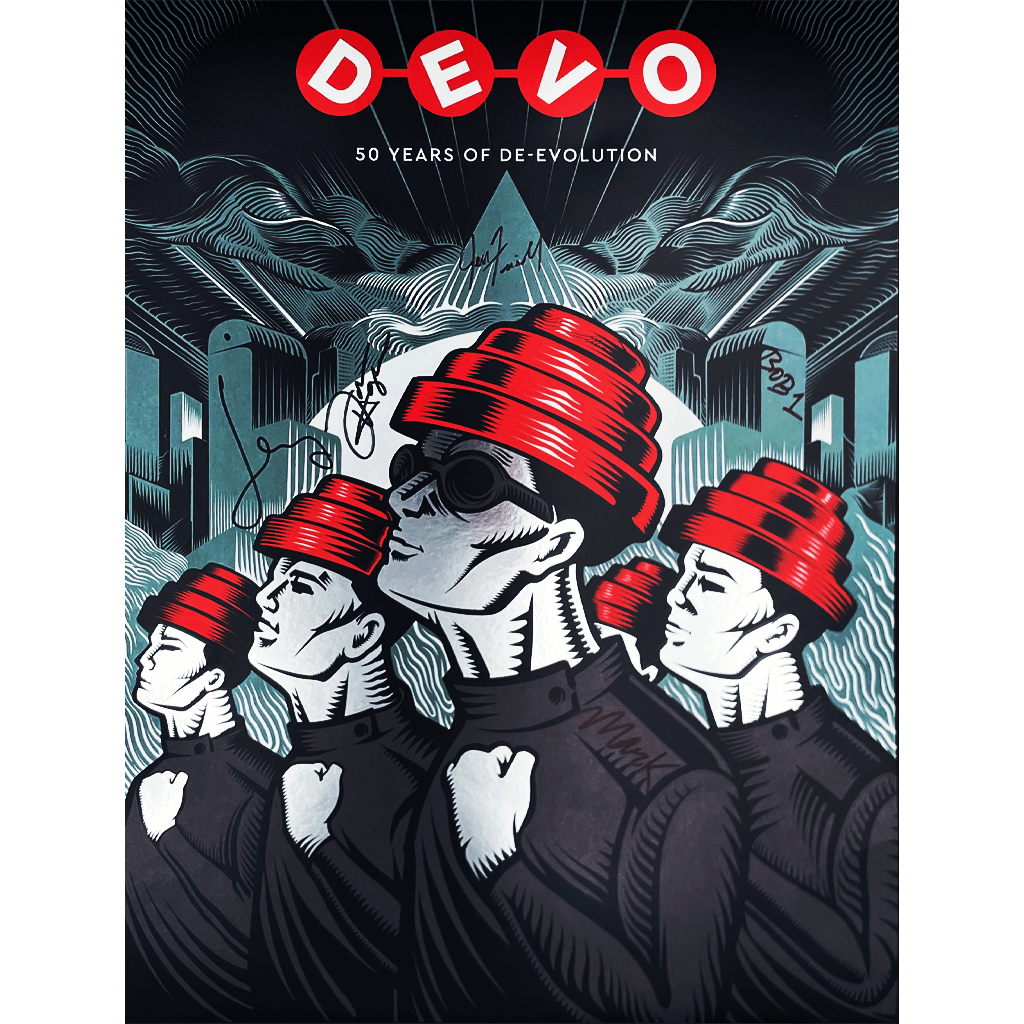 Devo - Signed 50 Years of De-Evolution Poster