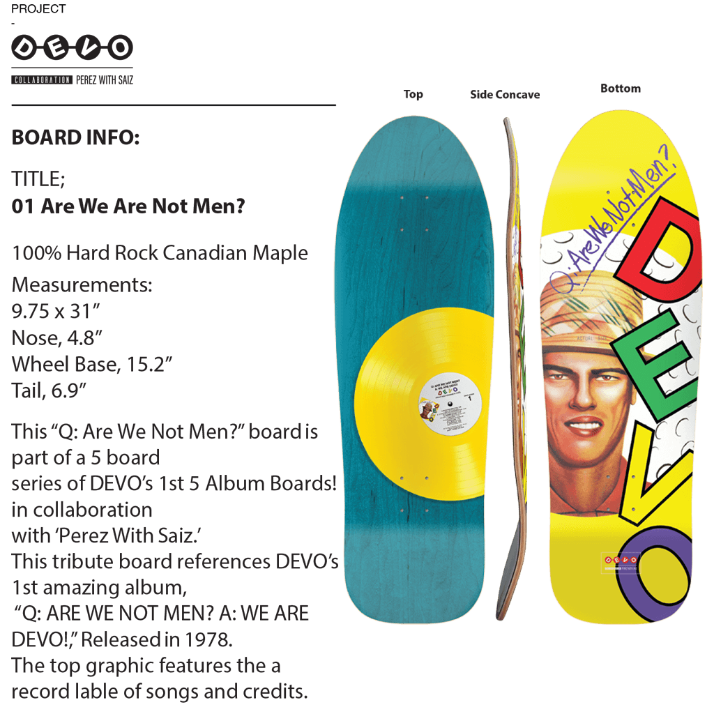 Are We Not Men? Skate Deck