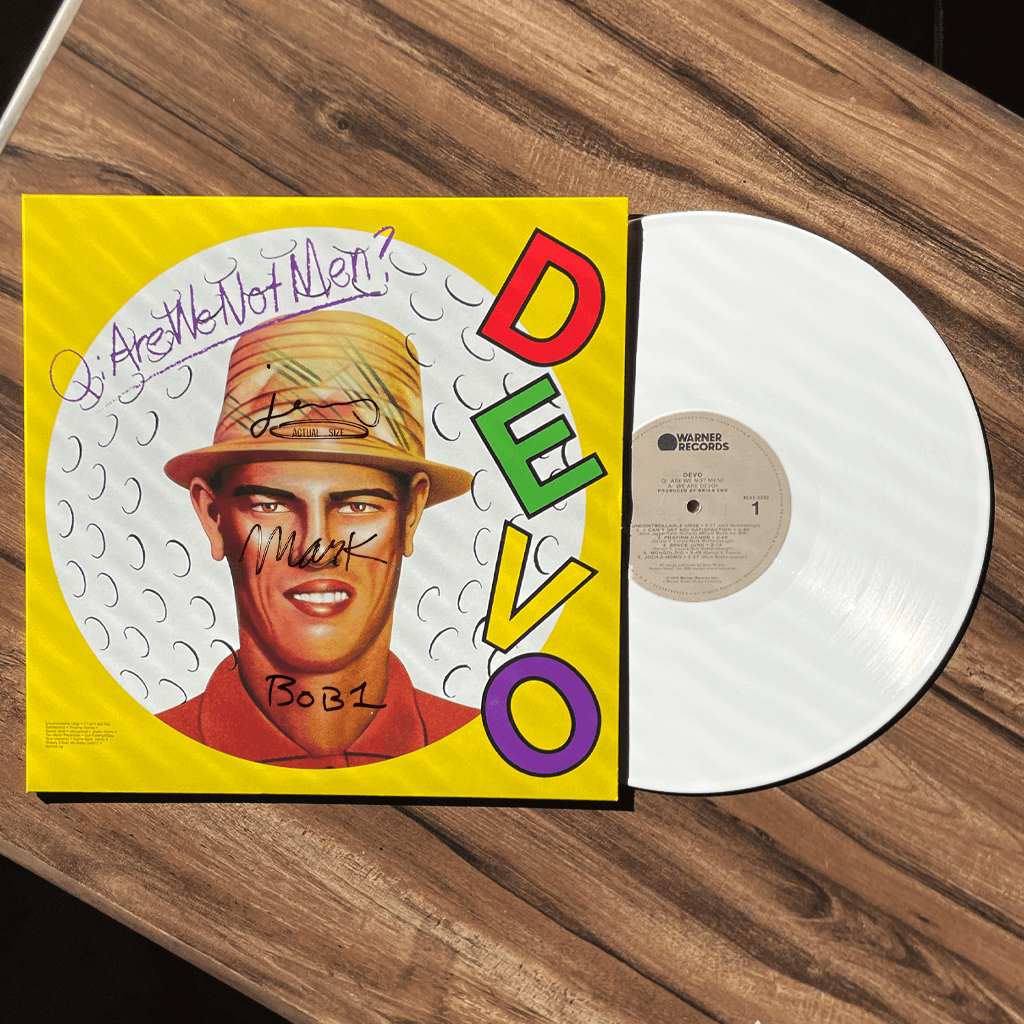 Q: Are We Not Men? A: We Are Devo! - Signed 12" White Vinyl
