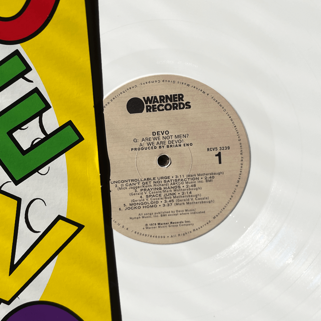 Q: Are We Not Men? A: We Are Devo! - Signed 12" White Vinyl
