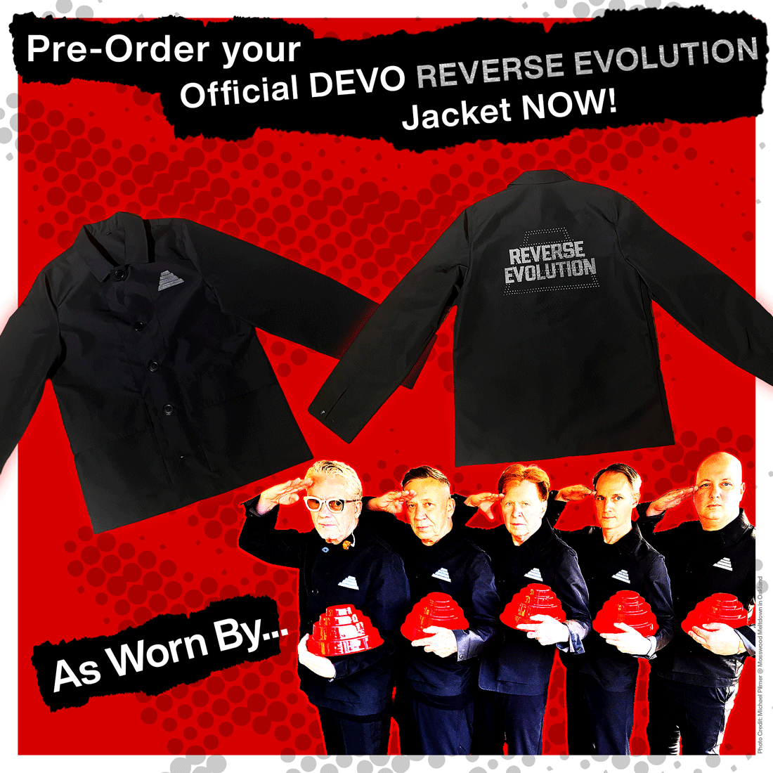Official Devo Reverse Evolution Jacket