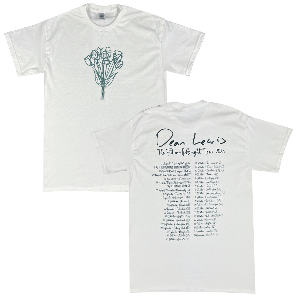 The Future is Bright White T-Shirt (USA/ASIA TOUR)