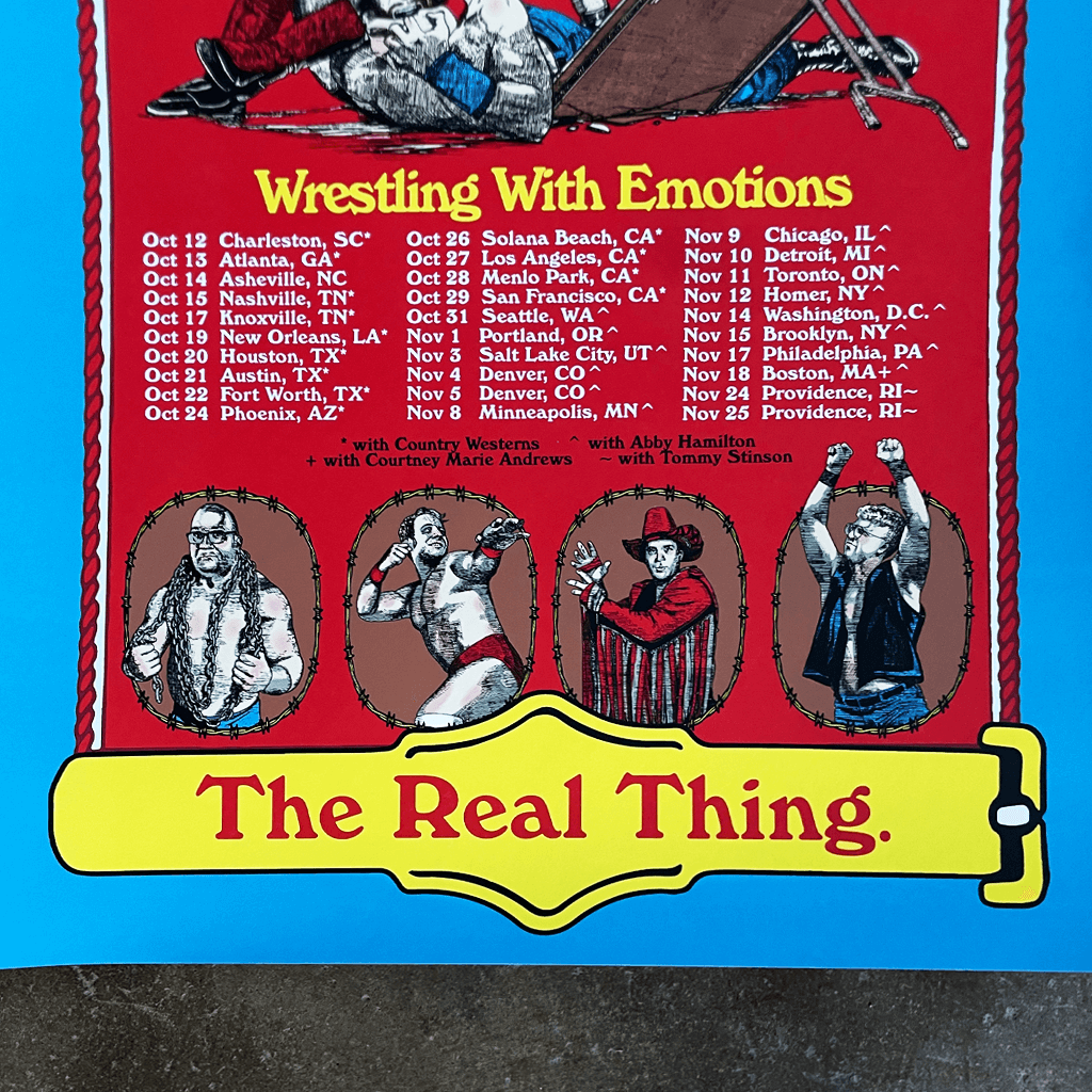 Wrestling With Emotions Tour Poster