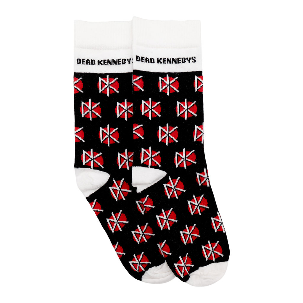 DK Logo Black and White Socks