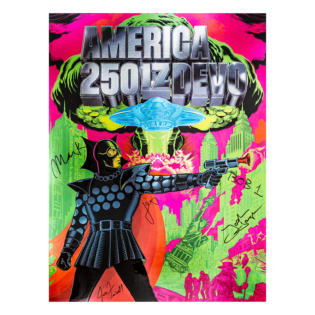 DEVO America 250 Foil Signed Poster