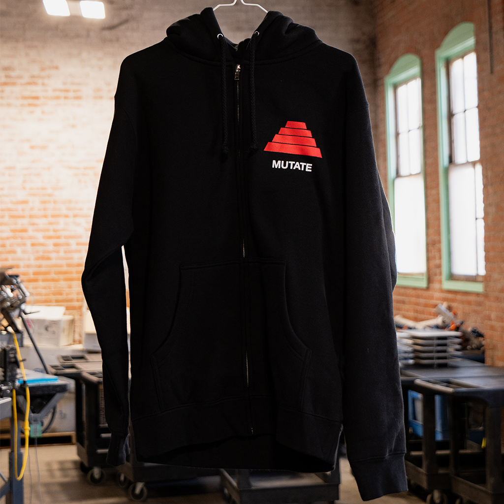 Mutate Black Zip-up Hoodie