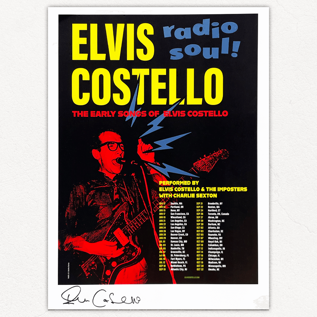 Autographed Radio Soul Reflective Tour Poster