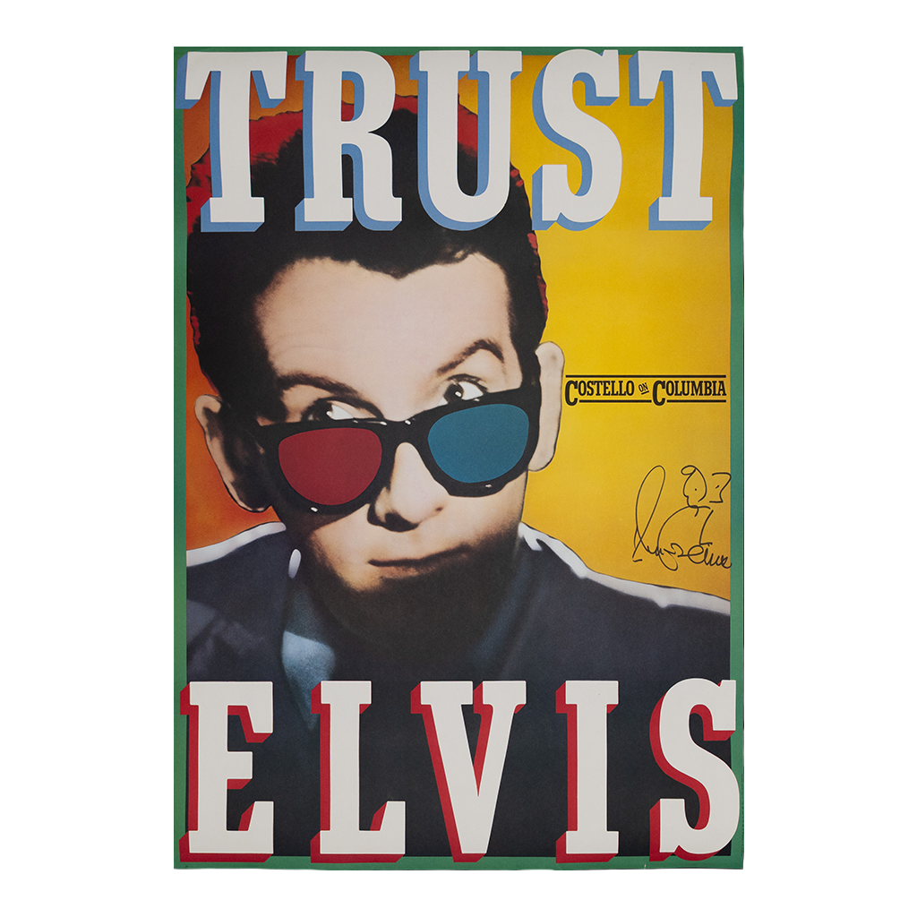 Vintage Trust Elvis Poster - Signed