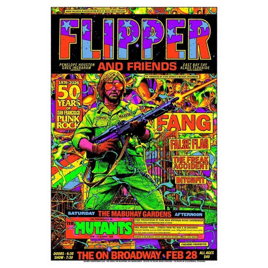 Flipper and Friends Signed Silkscreen Event Poster