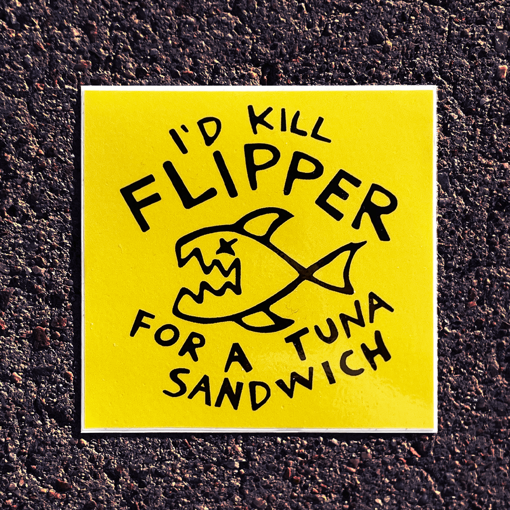 Flipper Tuna Sandwich Sticker