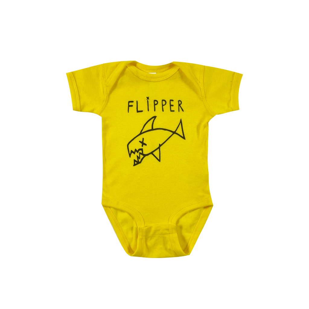 Fish Logo Yellow Onesie