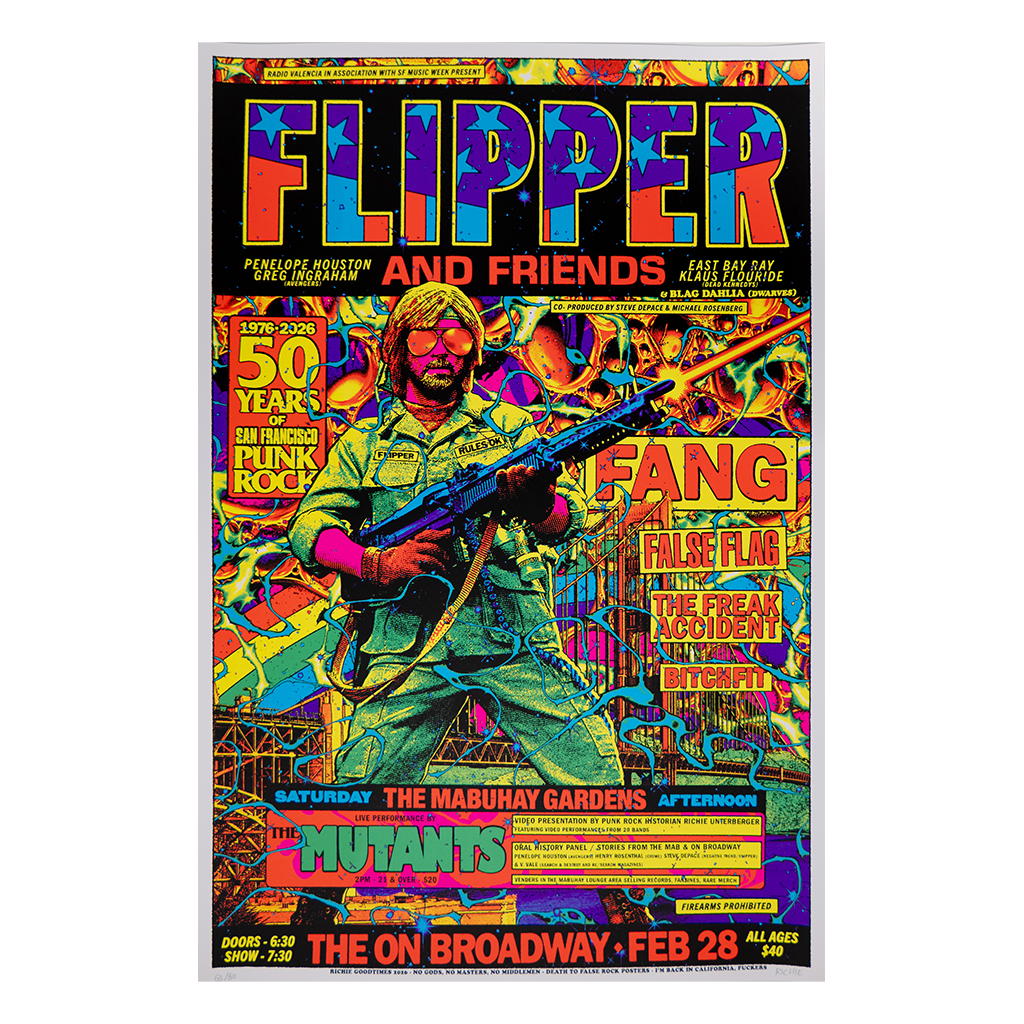 Flipper and Friends Signed Silkscreen Event Poster