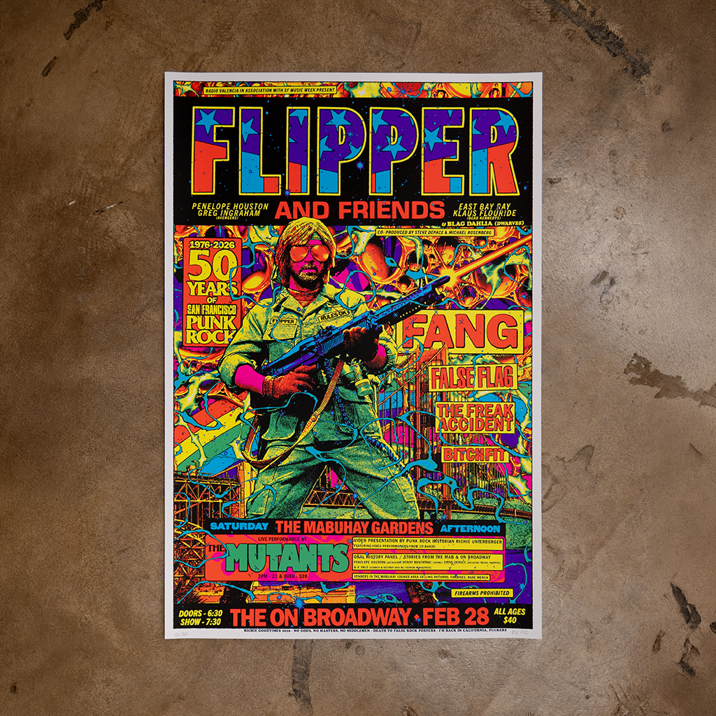 Flipper and Friends Signed Silkscreen Event Poster