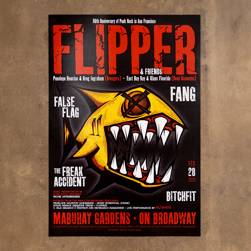 Flipper and Friends "Fillmore Style" Fish Event Poster