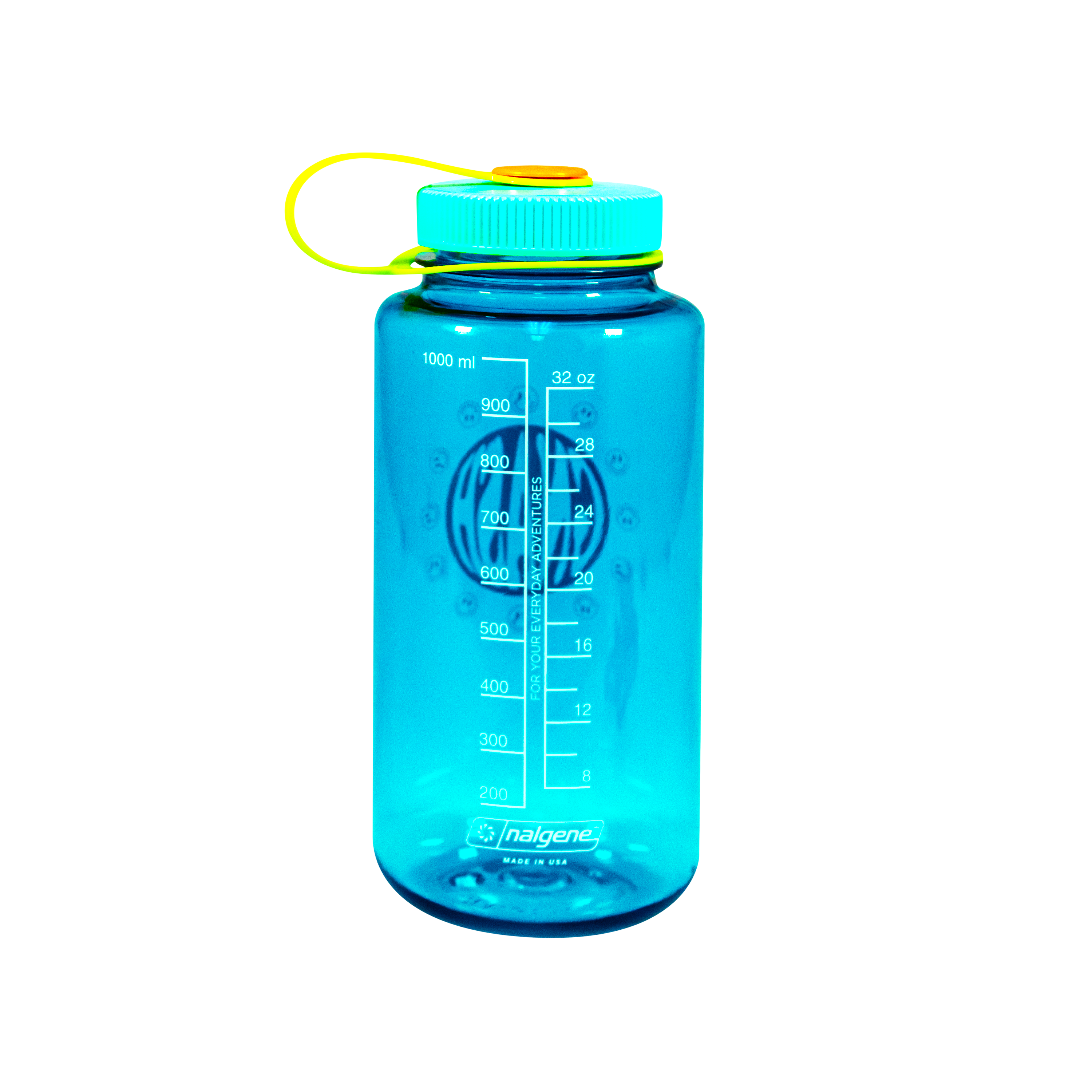 blue nalgene water bottle