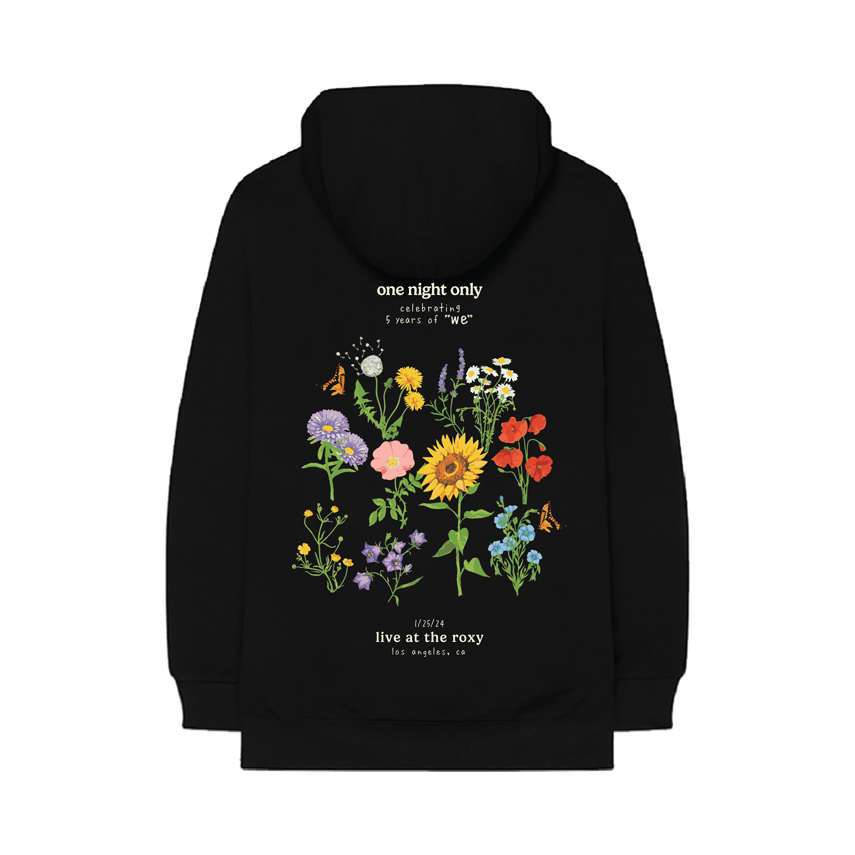"we" 5 year hoodie