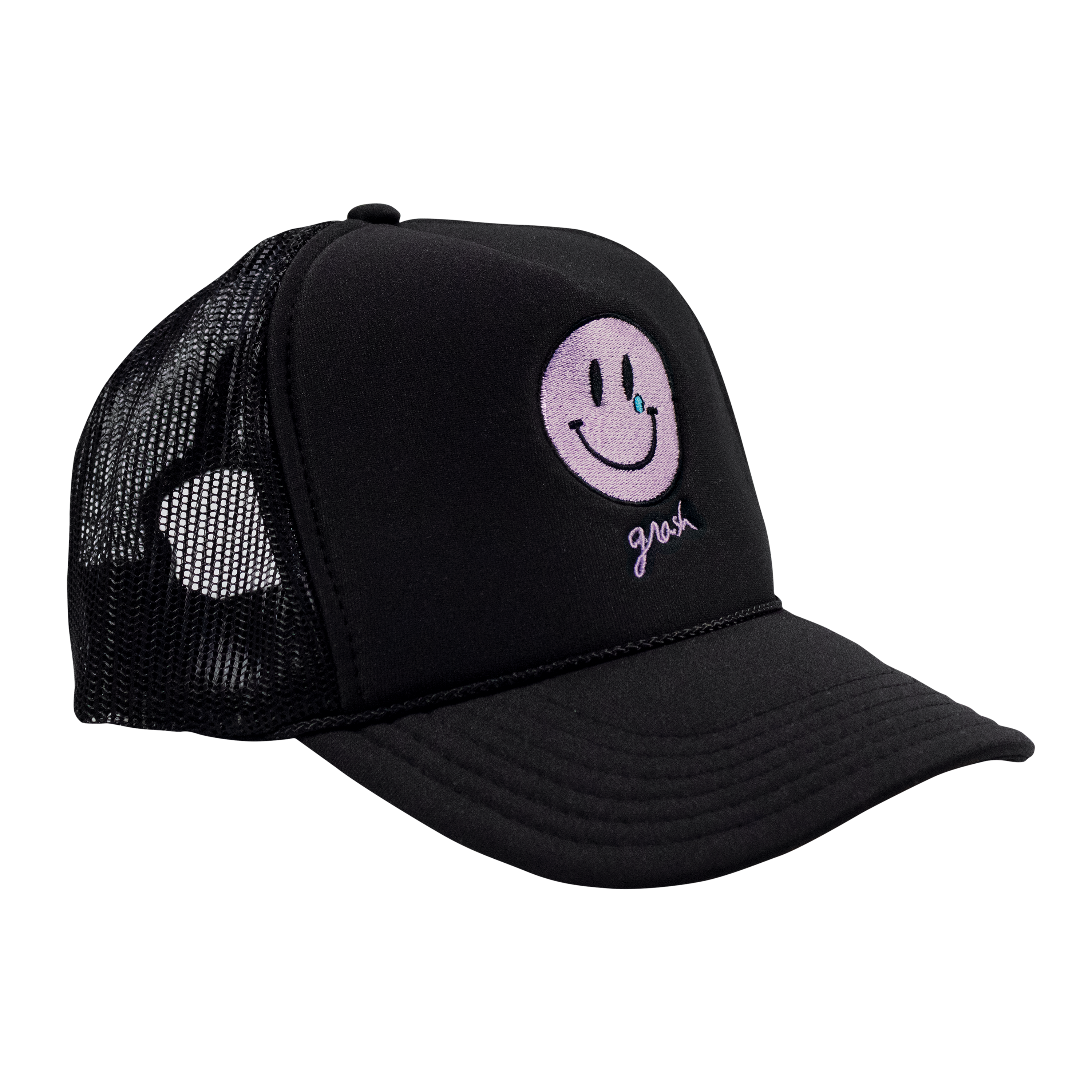 smiley trucker hat