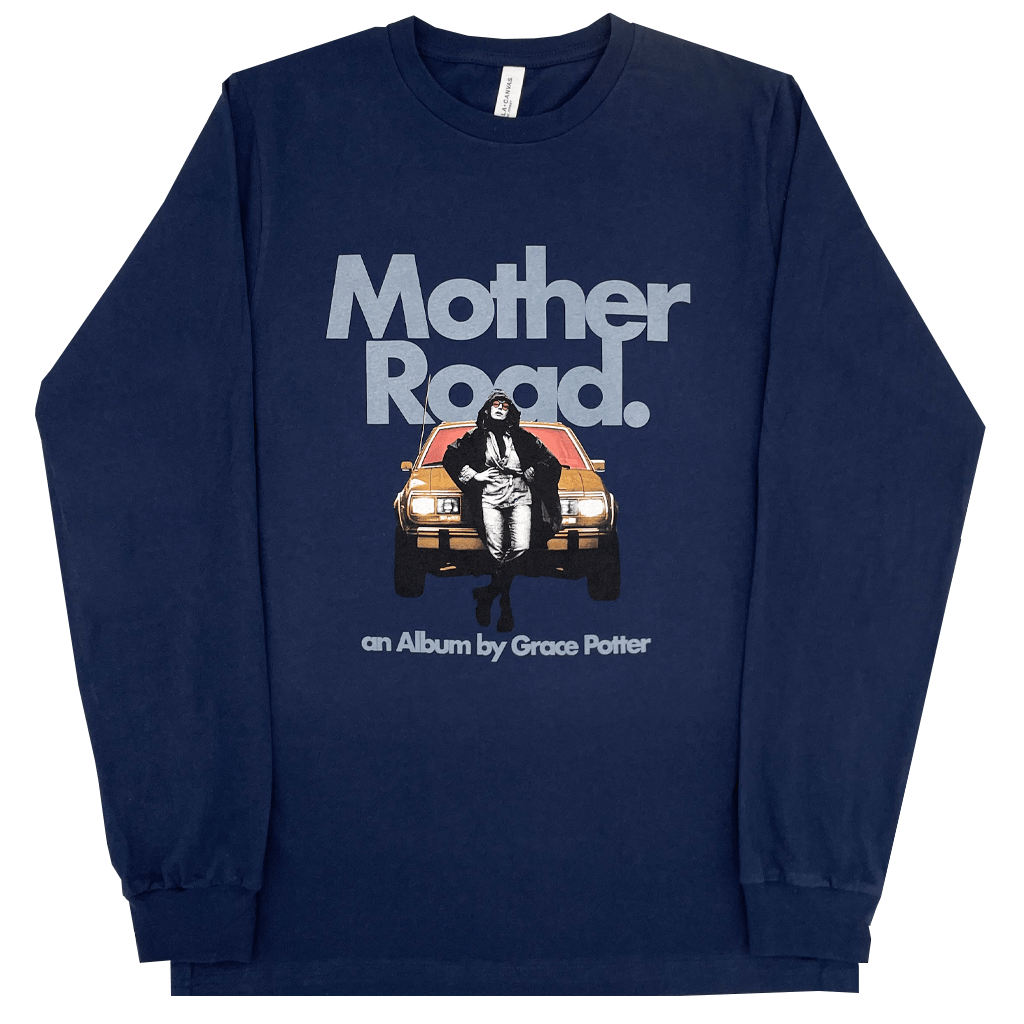 Mother Road Navy Blue Longsleeve T-Shirt