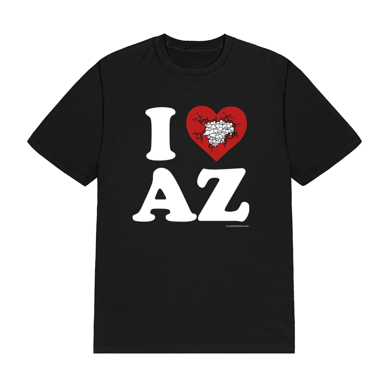 I Heart AZ Black Tee