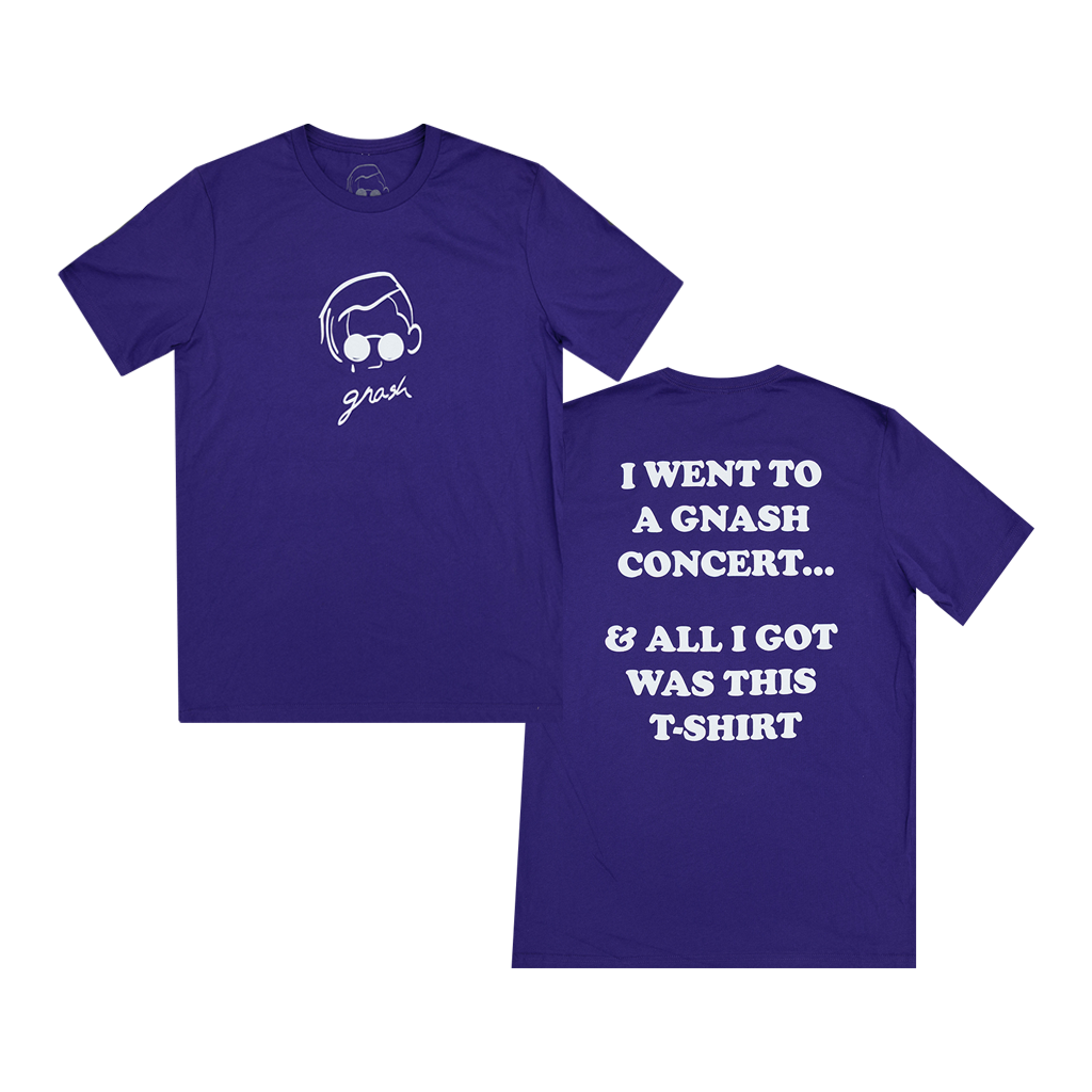 purple logo tee