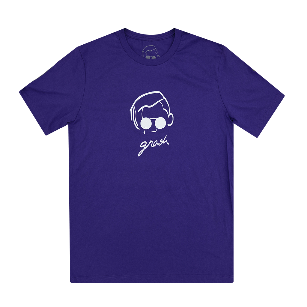 purple logo tee