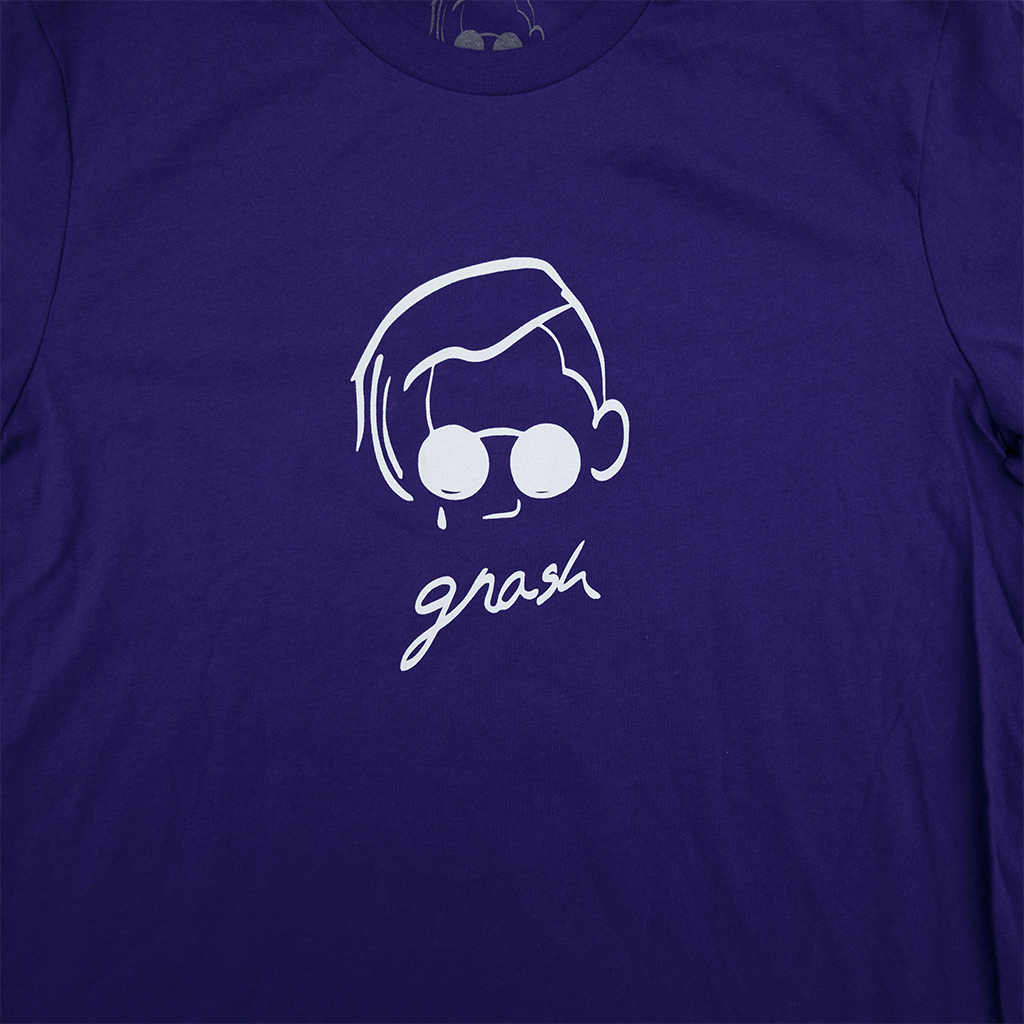 purple logo tee