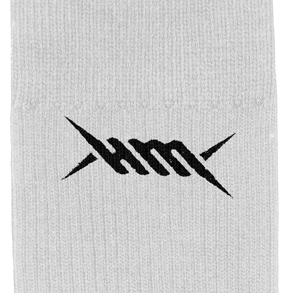 HM Logo White Socks
