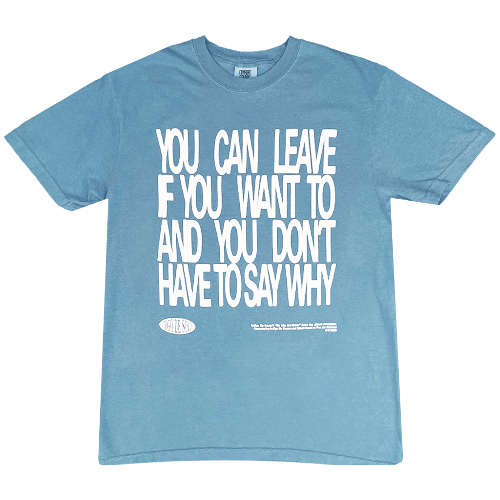 "Be Like Water" Ice Blue T-Shirt