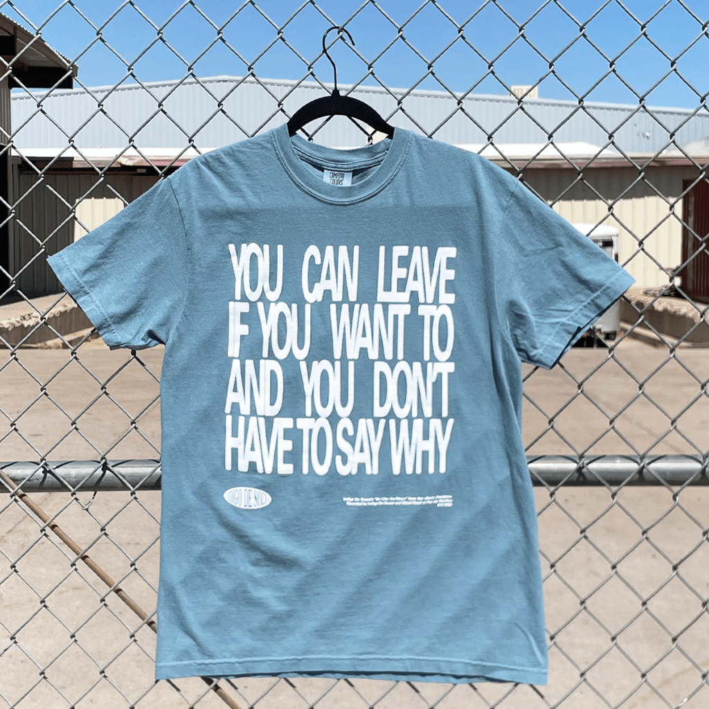 "Be Like Water" Ice Blue T-Shirt
