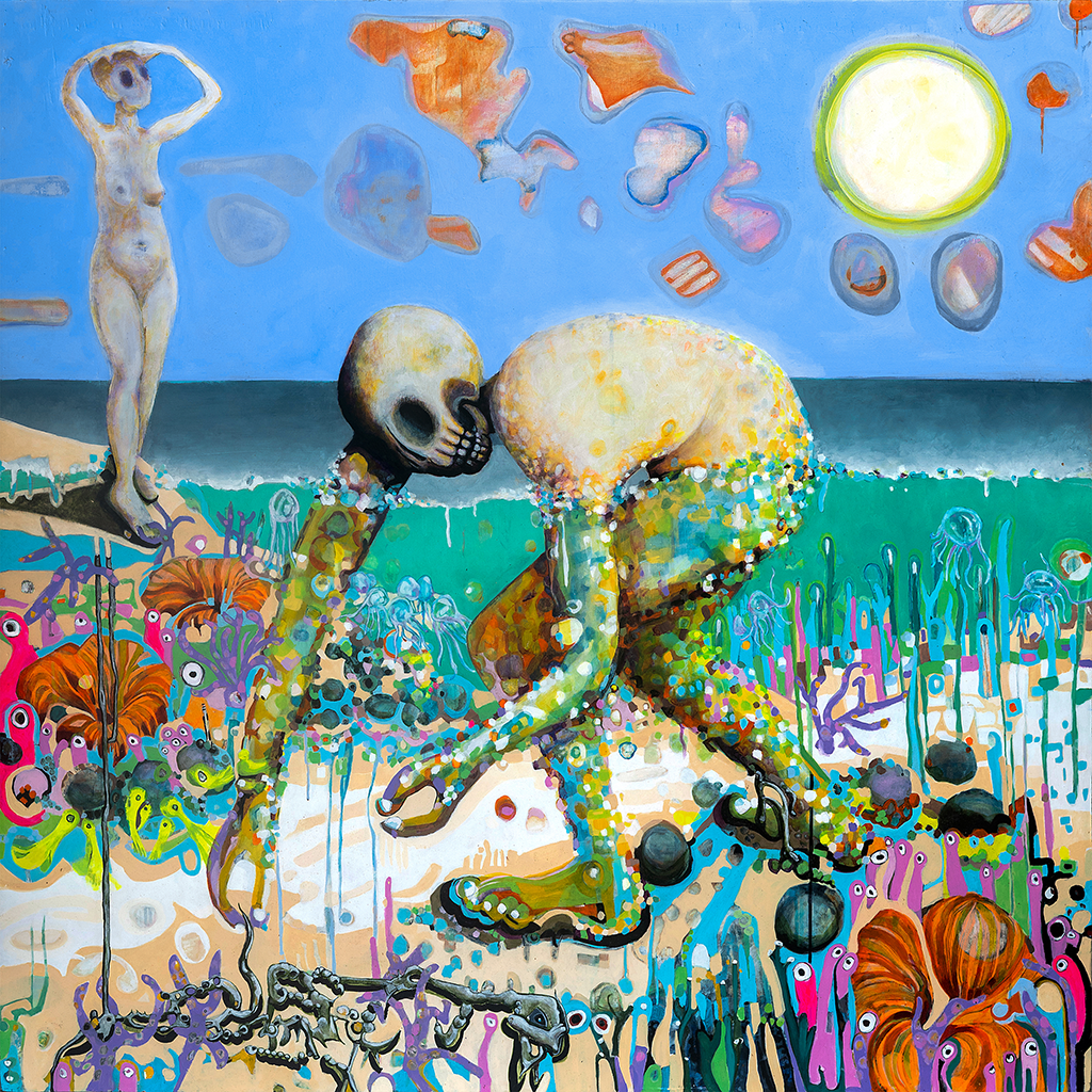 Precipice Pink & Blue Swirl Vinyl