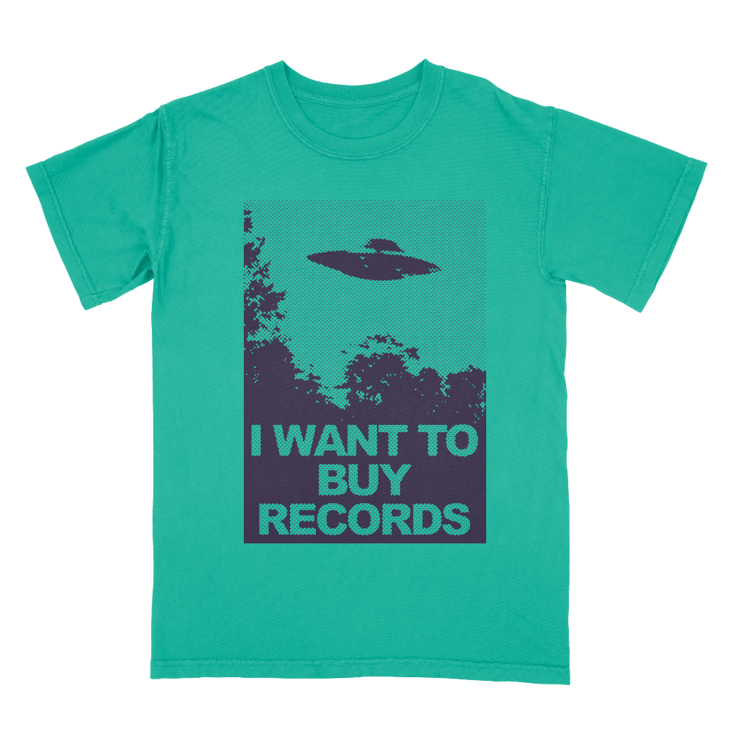I Want To Buy Records Island Green T-Shirt