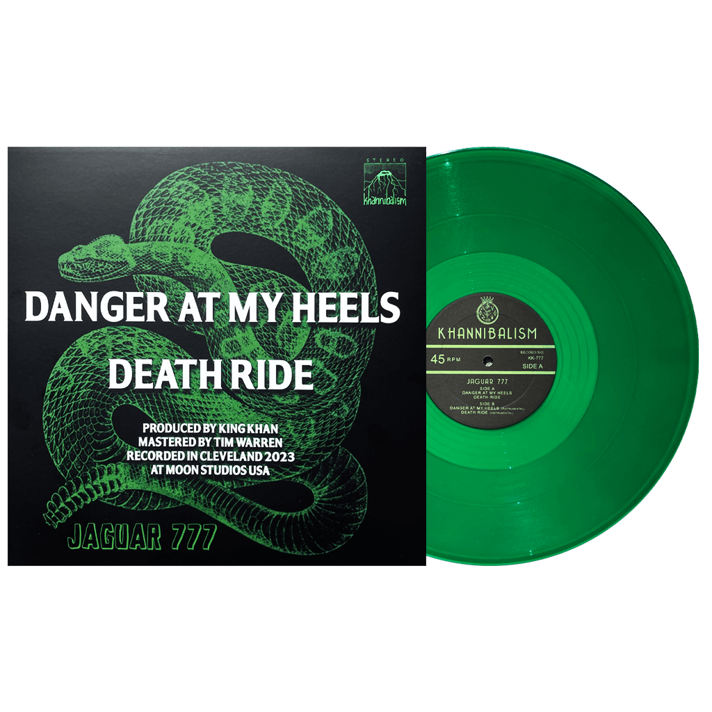 Jaguar 777 - Danger At My Heels / Death Ride 12" Green Vinyl