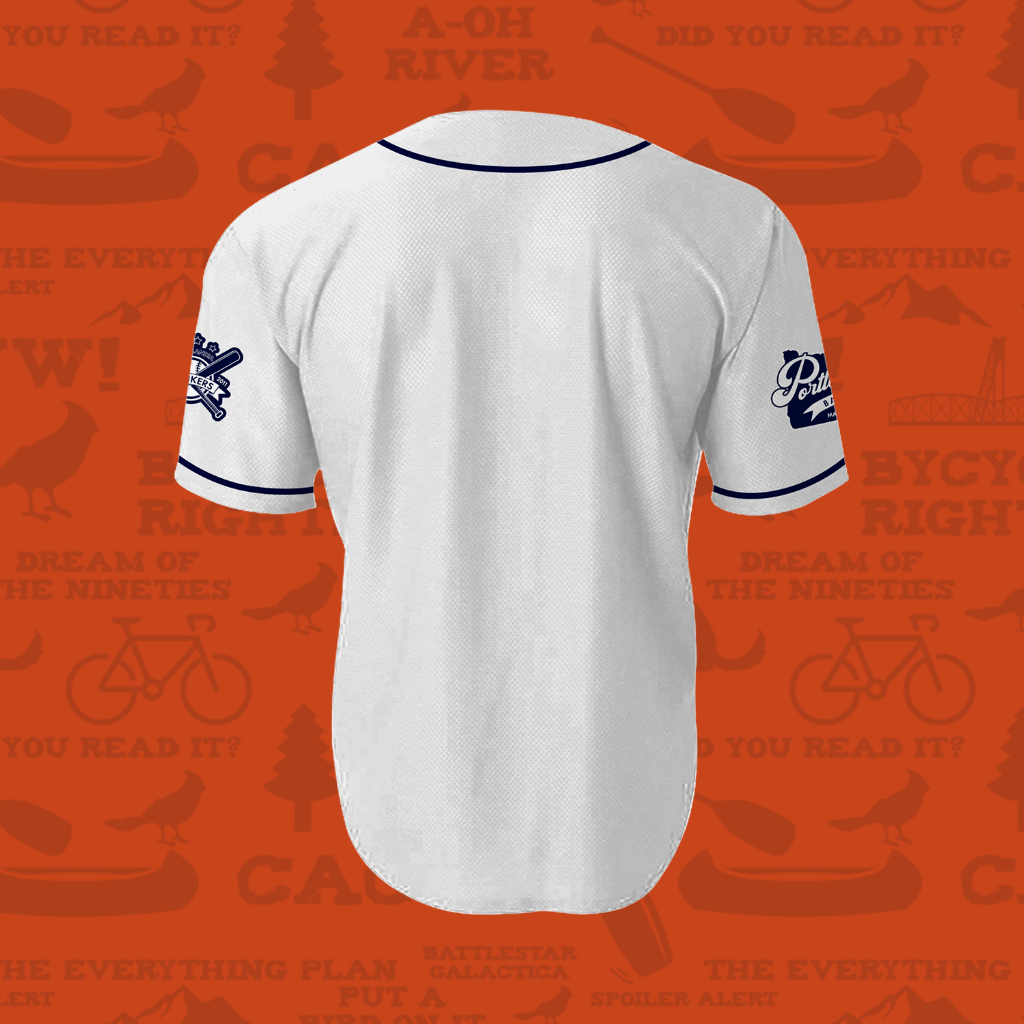 Portlandia Thinkers Baseball Jersey - Main Image