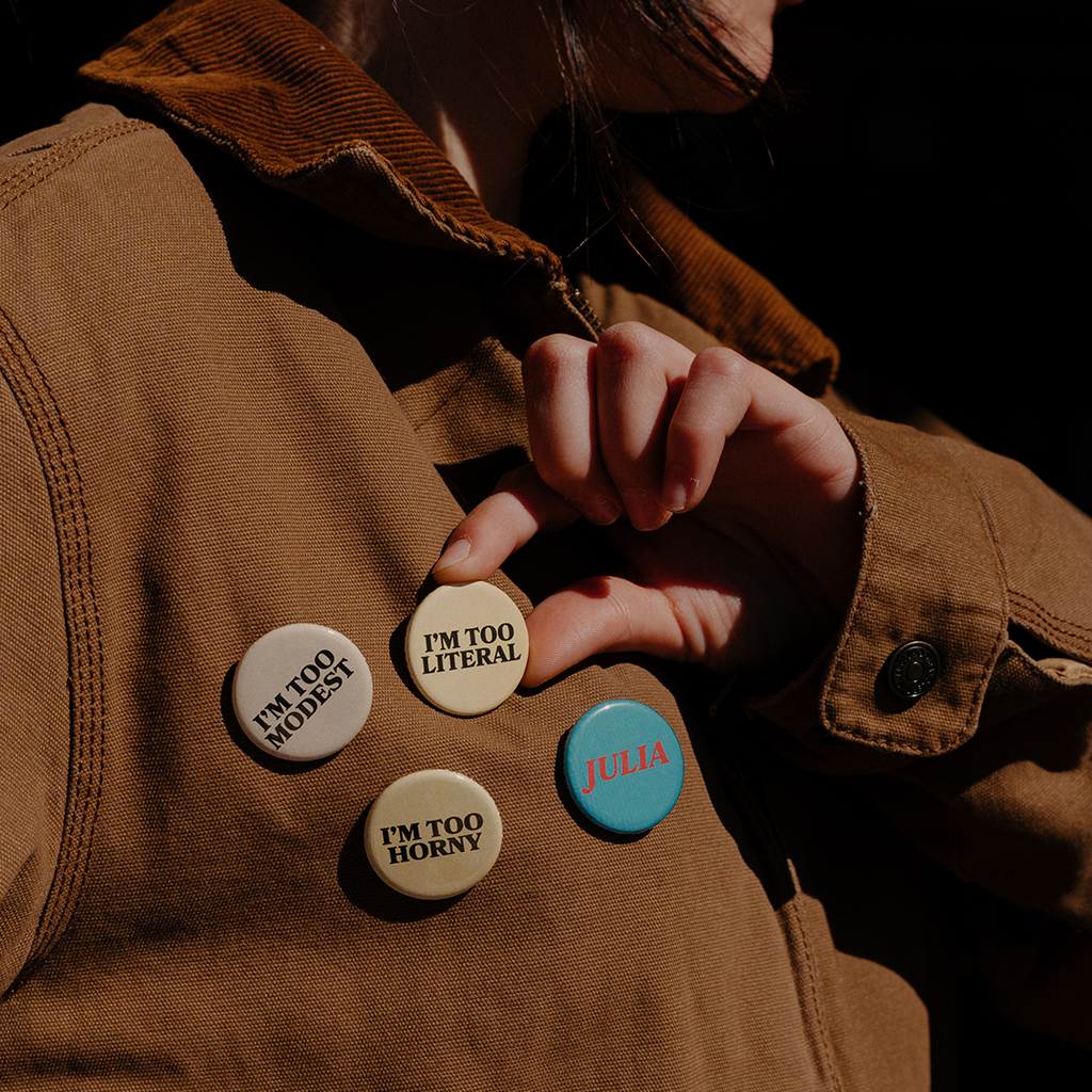 Too Much Button 4 Pack