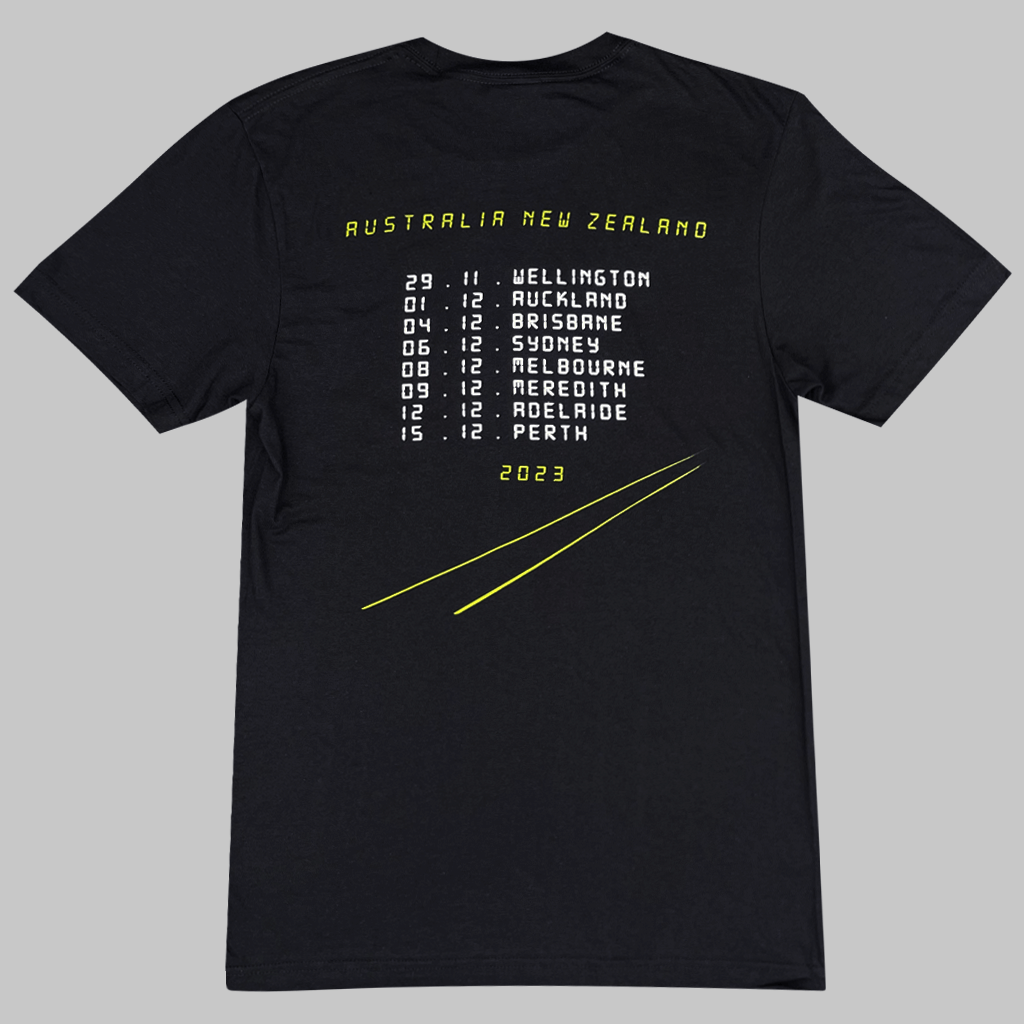 Australia New Zealand Tour 2023 Black T-Shirt