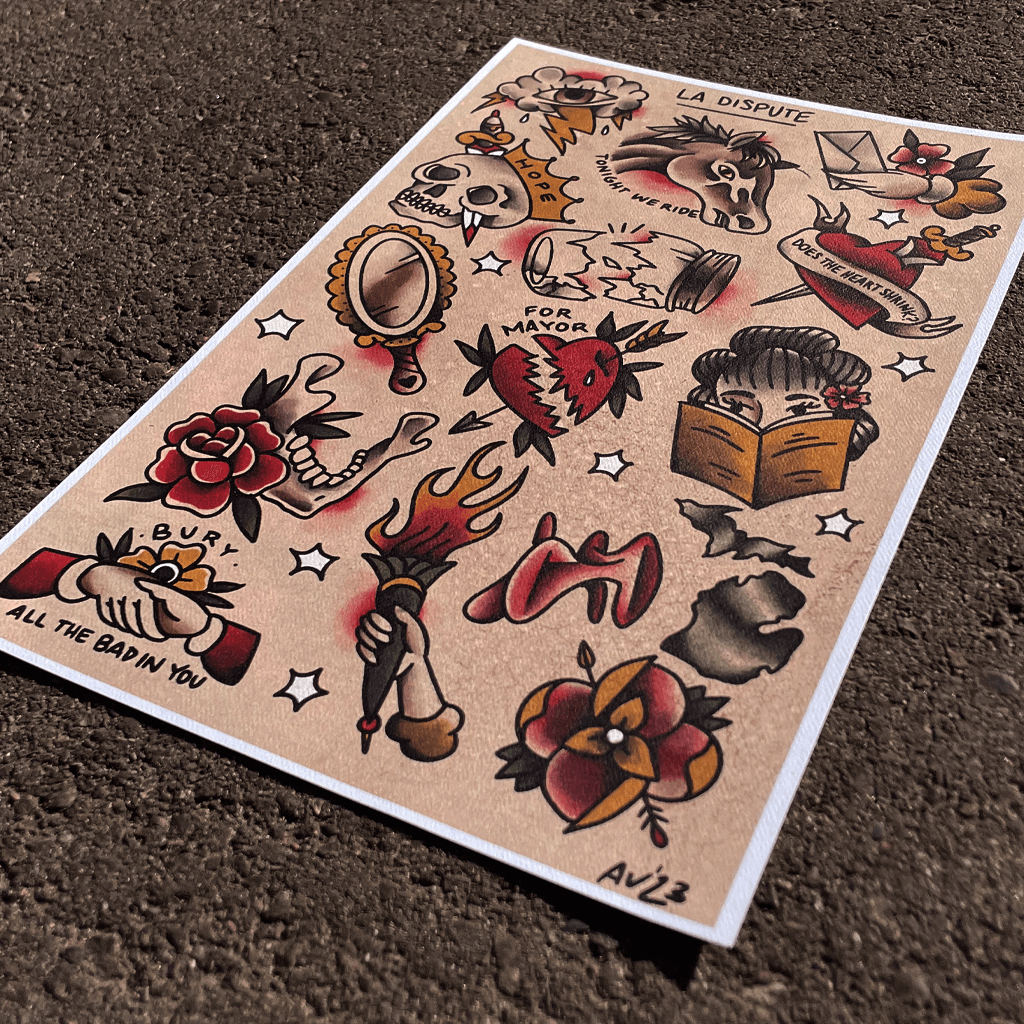 Tattoo Flash Poster