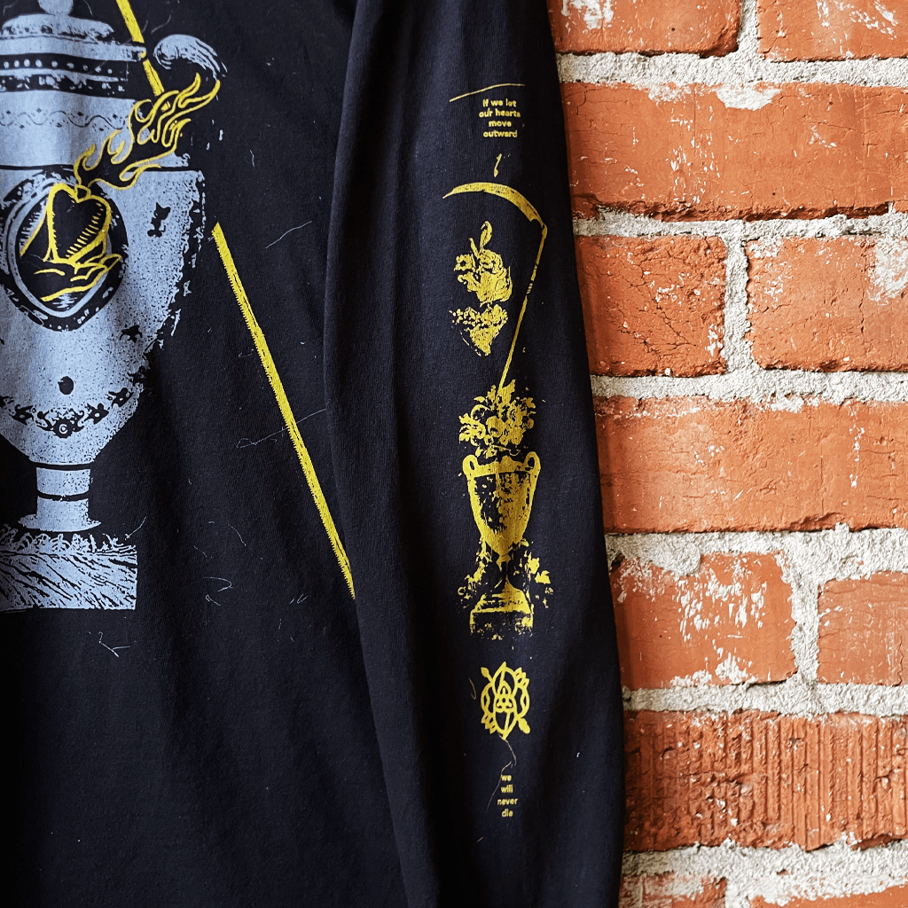 Vase Long Sleeve Black T-Shirt
