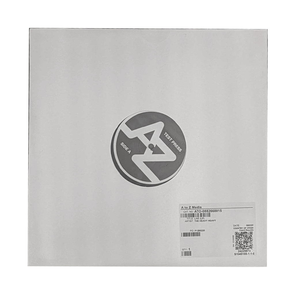Signed The Heavy Heavy ‘Live’ Test Press Vinyl