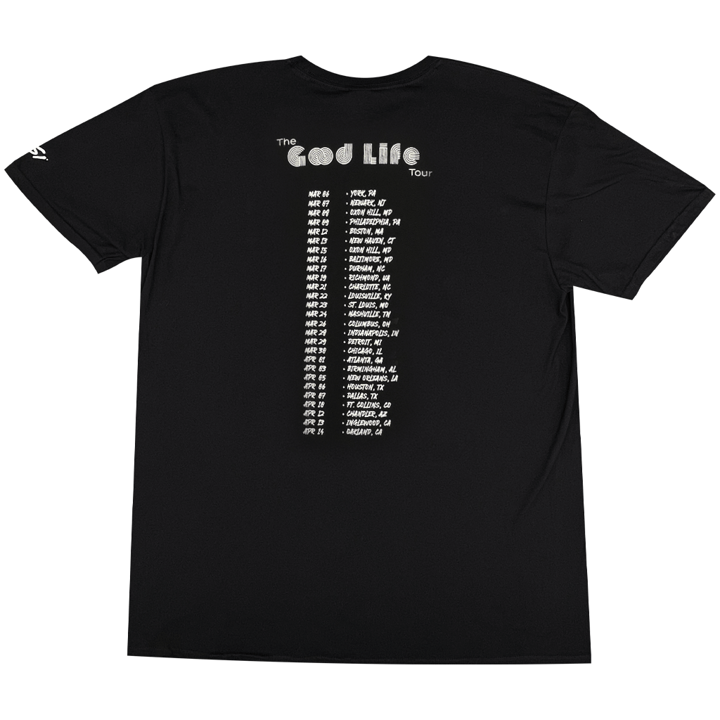 Posing Tour Date Black T-Shirt
