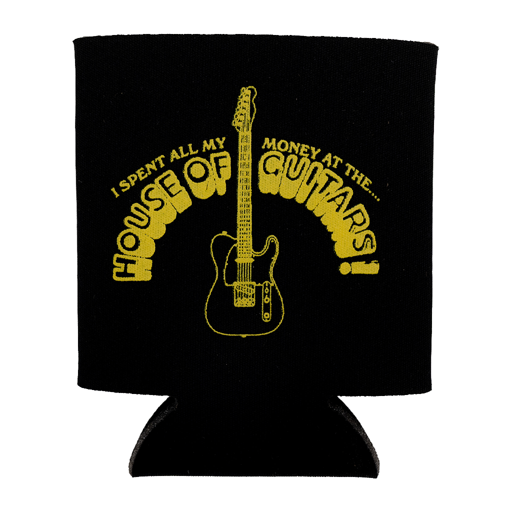 House of Guitars Black Koozie
