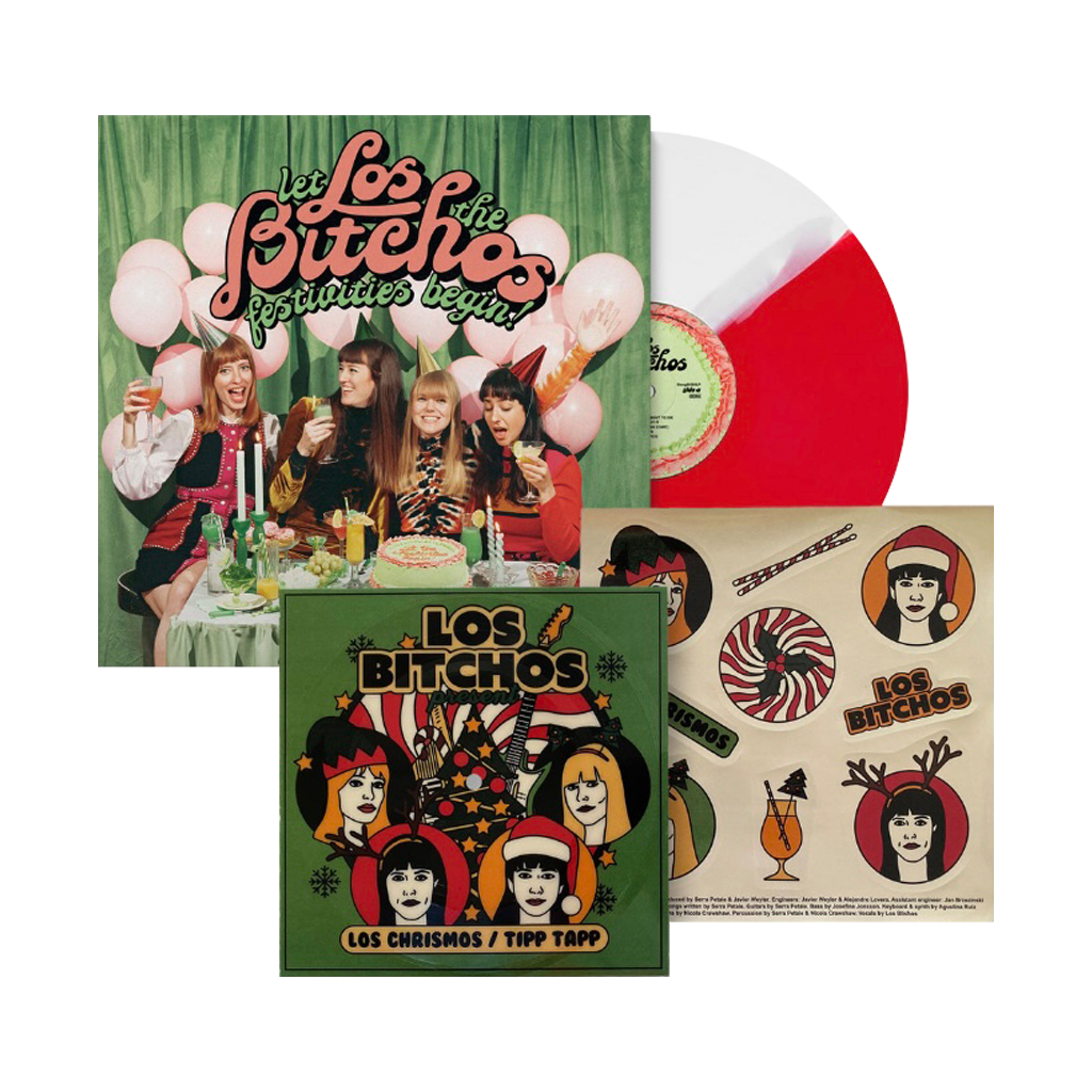 Los Chrismos Red & White Vinyl EP + Chrismos Sweatshirt Irish Green