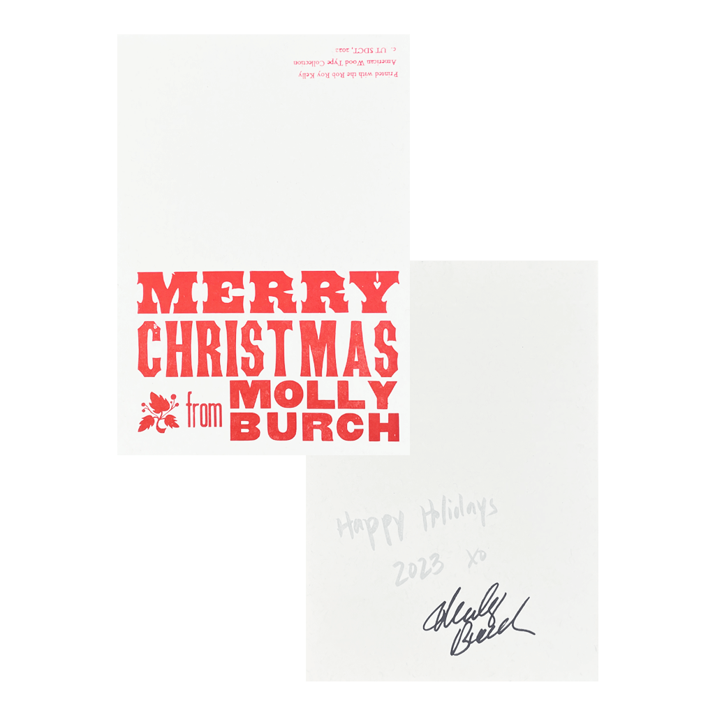 Signed The Molly Burch Christmas Album Candy Cane Vinyl