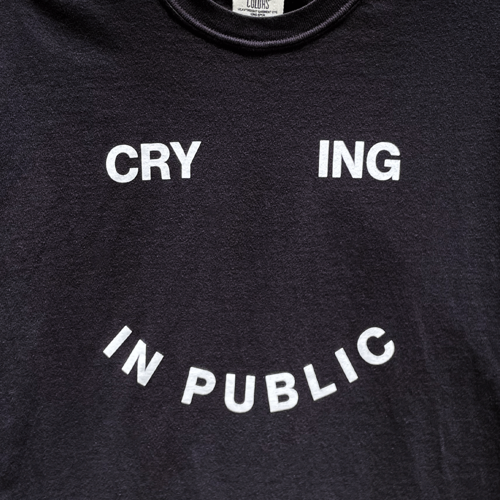 Crying In Public Black T-Shirt