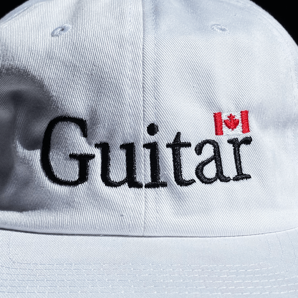 Guitar White Dad Hat