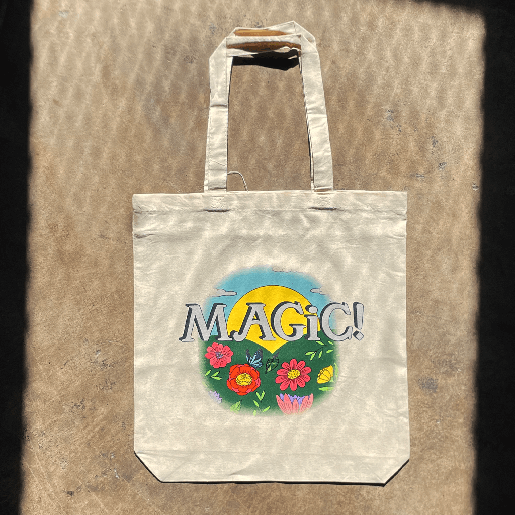 Flowers Natural Tote Bag