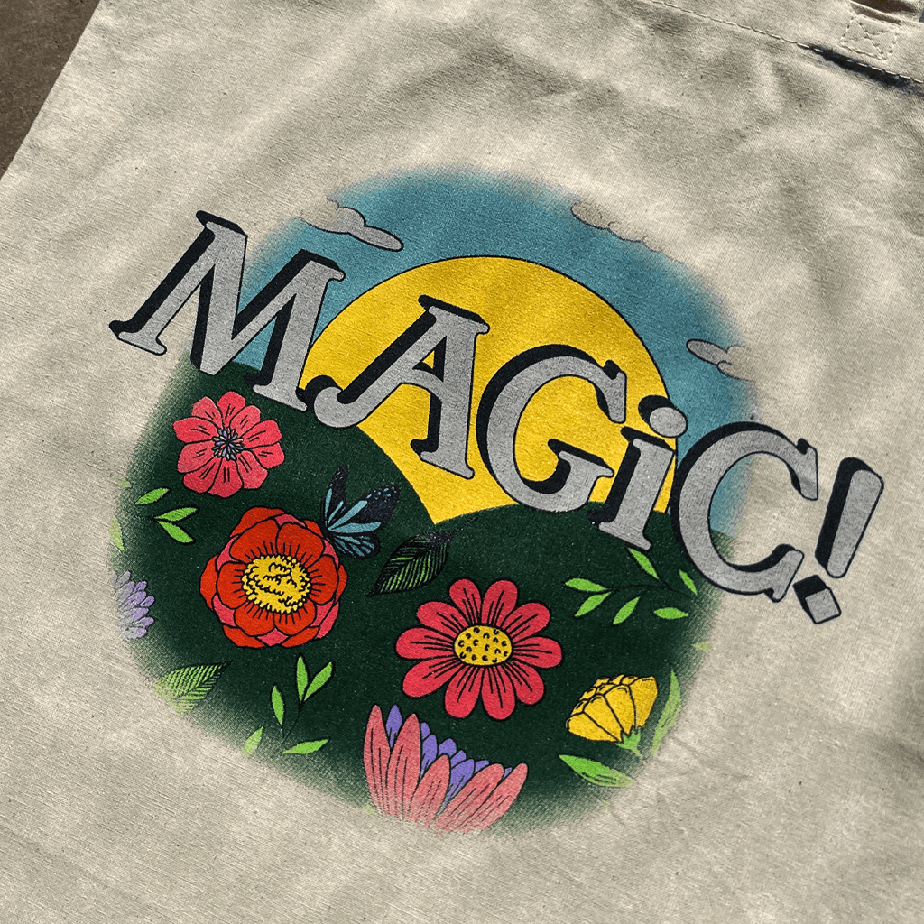 Flowers Natural Tote Bag