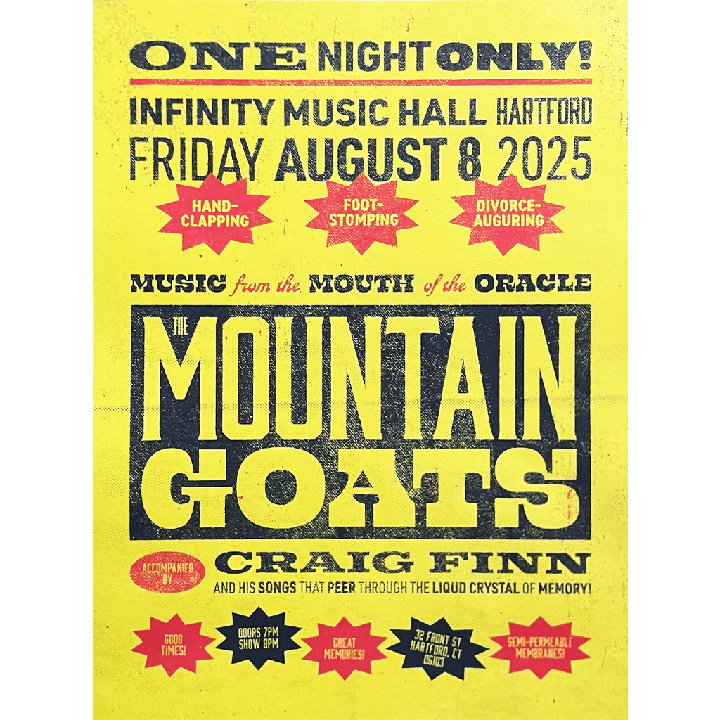 Hartford Infinity Music Hall Poster