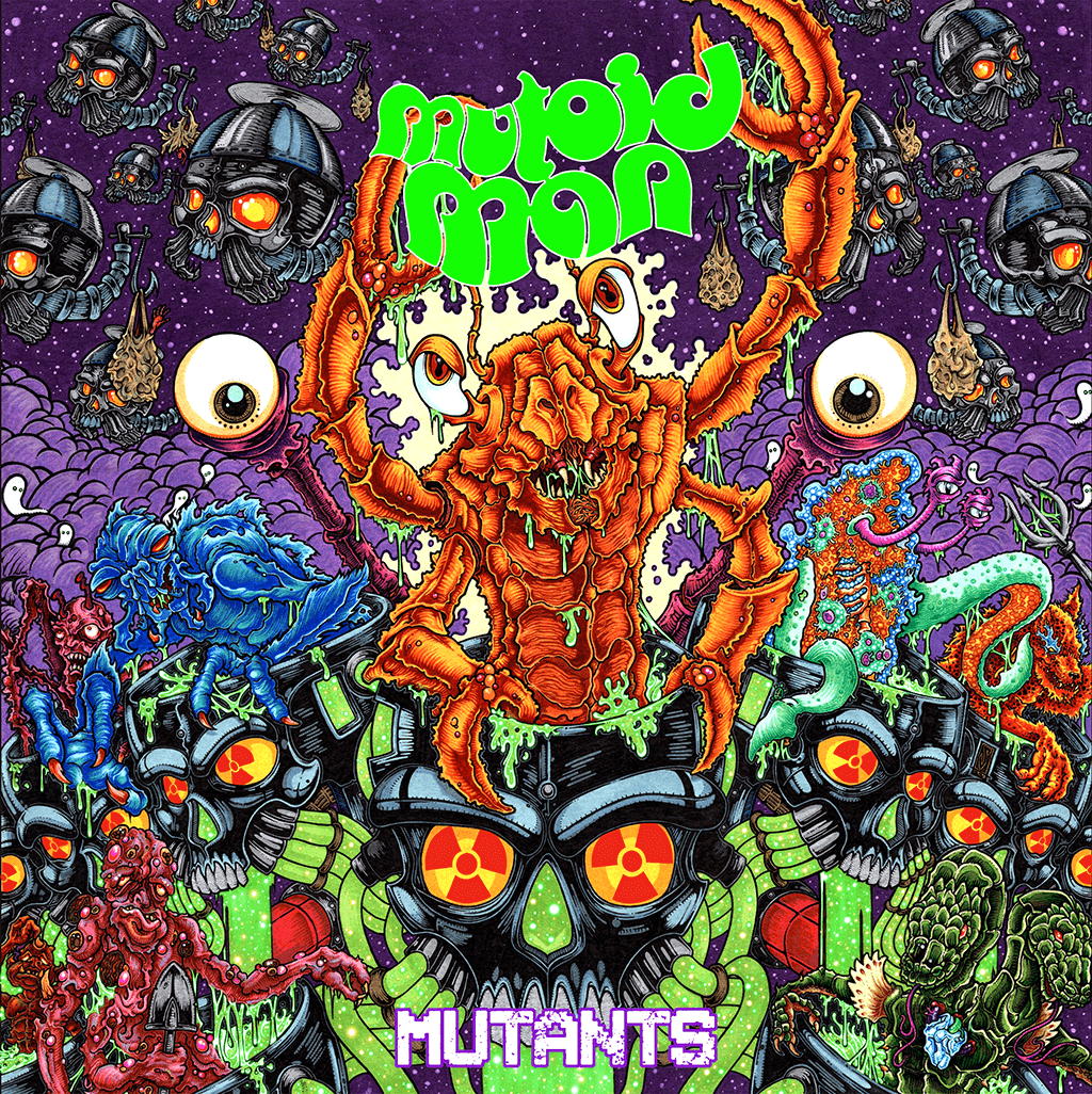 Mutants - 12" Neon Green & Black Galaxy Vinyl
